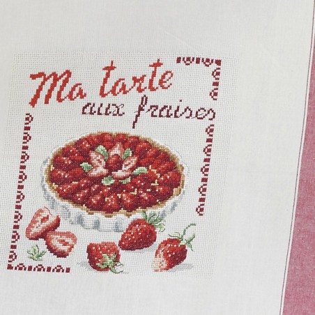 Aïda «Aux fraises» Tea towel