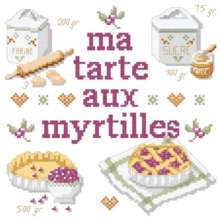 Grille «Ma tarte aux myrtilles»