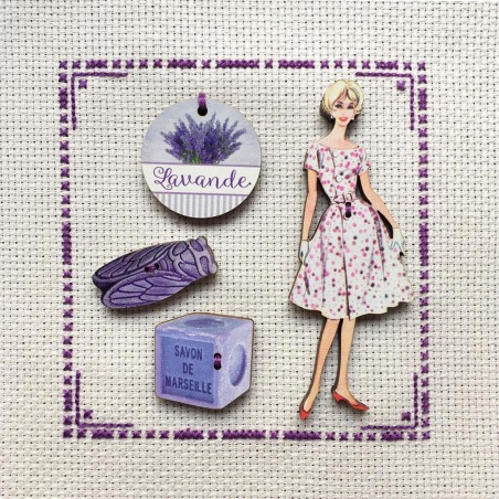 4 boutons « Provence »