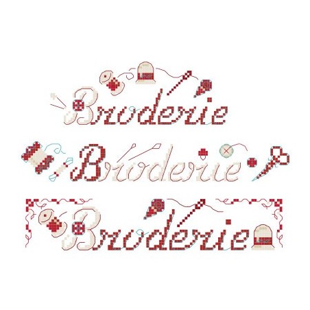 3 grilles « Broderie»