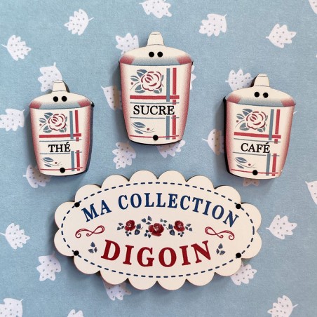 4 boutons « DIGOIN » N°5