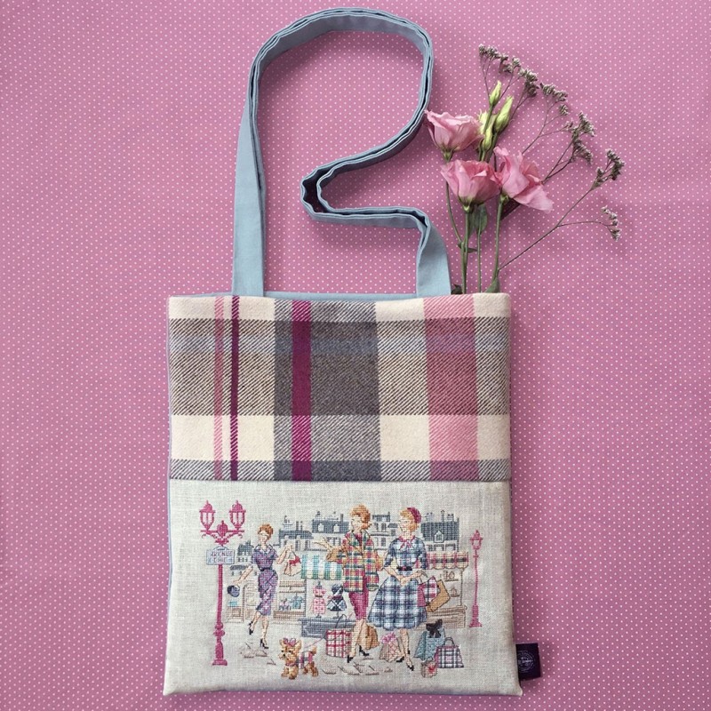 Next tartan store bag