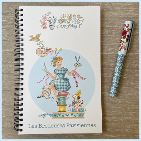 Carnet «La broderie, j'adore» + 1 GRILLE