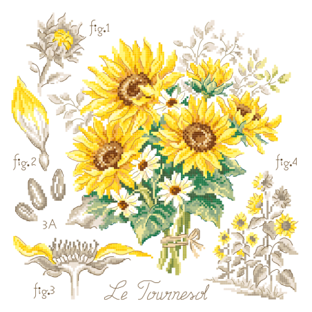 Aïda : «Tournesols» Study (maxi-pattern)