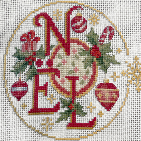 Aida «Père Noël» Tea towel. HO Ho ho !