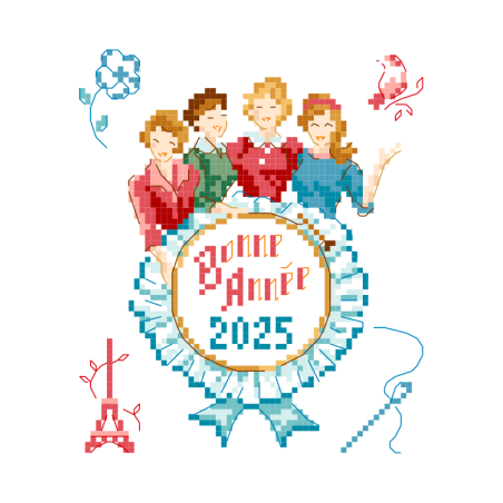 The free pattern «Bonne Année 2025»