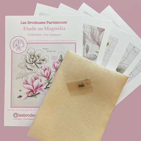 Linen «Magnolia» Study (maxi-pattern)