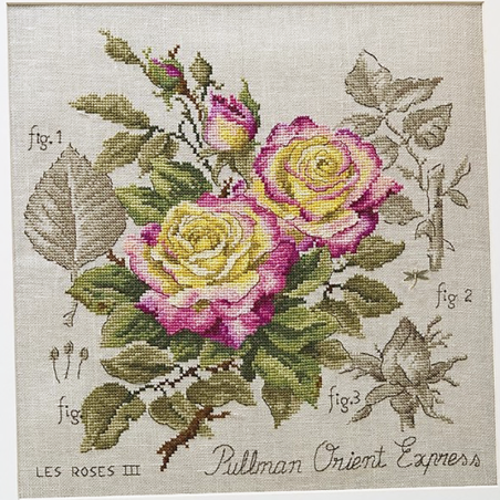 Lin : Étude à la rose « Pullman Orient Express » (maxi-grille)