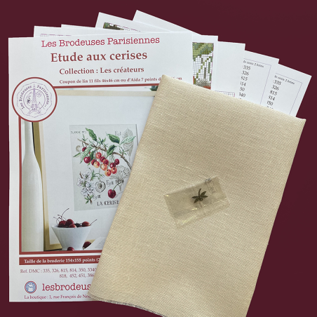 Linen «Cerises» Study (maxi pattern)